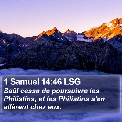 1 Samuel 14:46 LSG Bible Verse Image