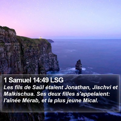 1 Samuel 14:49 LSG Bible Verse Image