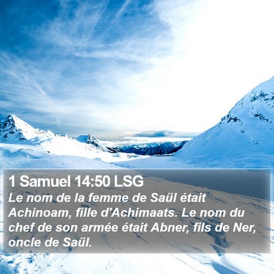 1 Samuel 14:50 LSG Bible Verse Image