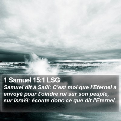 1 Samuel 15:1 LSG Bible Verse Image