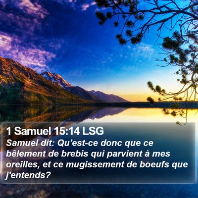 1 Samuel 15:14 LSG Bible Verse Image