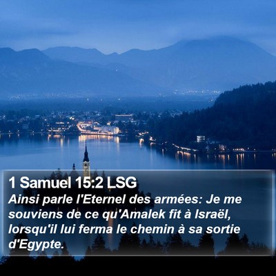 1 Samuel 15:2 LSG Bible Verse Image