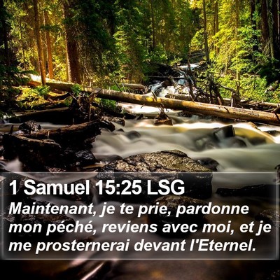 1 Samuel 15:25 LSG Bible Verse Image