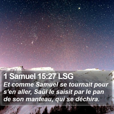 1 Samuel 15:27 LSG Bible Verse Image
