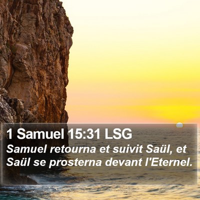 1 Samuel 15:31 LSG Bible Verse Image