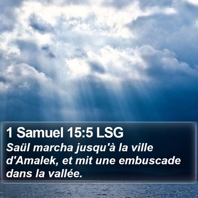 1 Samuel 15:5 LSG Bible Verse Image