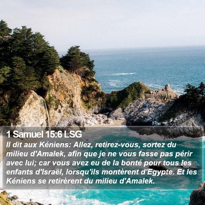1 Samuel 15:6 LSG Bible Verse Image