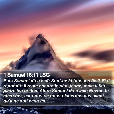 1 Samuel 16:11 LSG Bible Verse Image