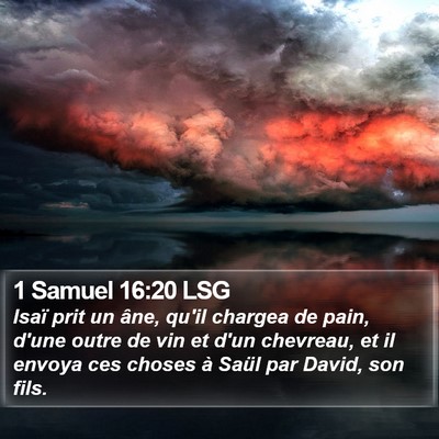 1 Samuel 16:20 LSG Bible Verse Image
