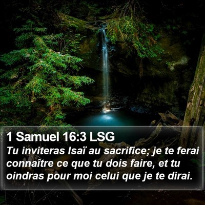 1 Samuel 16:3 LSG Bible Verse Image
