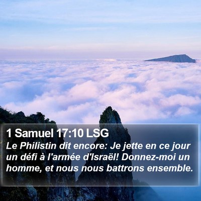 1 Samuel 17:10 LSG Bible Verse Image