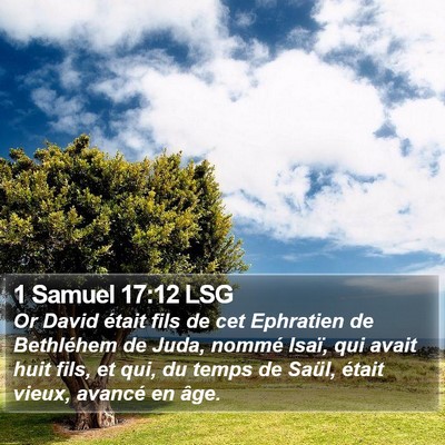 1 Samuel 17:12 LSG Bible Verse Image