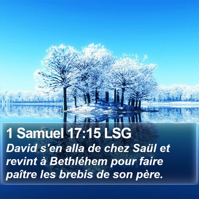 1 Samuel 17:15 LSG Bible Verse Image