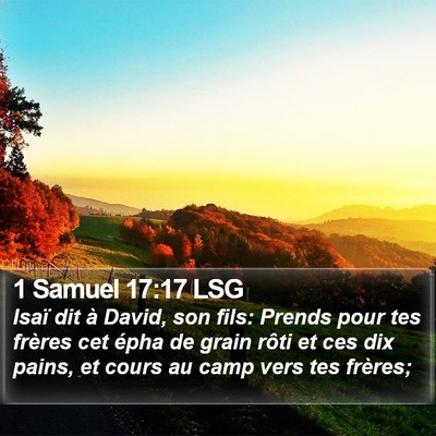 1 Samuel 17:17 LSG Bible Verse Image