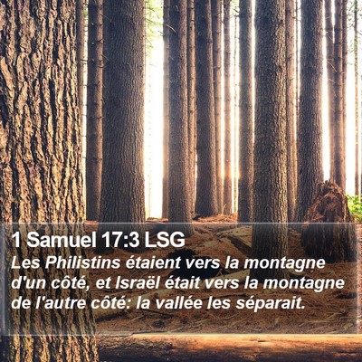 1 Samuel 17:3 LSG Bible Verse Image