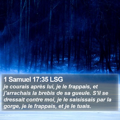 1 Samuel 17:35 LSG Bible Verse Image