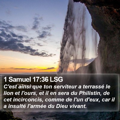 1 Samuel 17:36 LSG Bible Verse Image