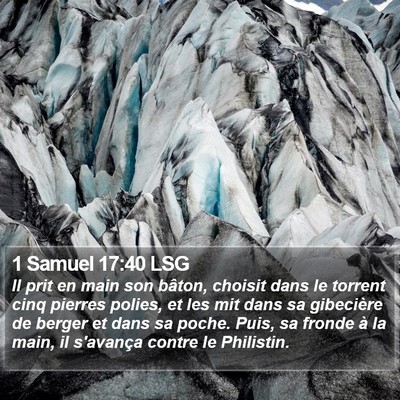 1 Samuel 17:40 LSG Bible Verse Image