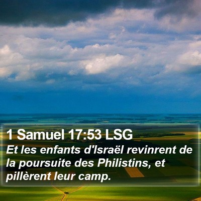 1 Samuel 17:53 LSG Bible Verse Image