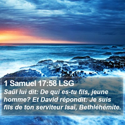 1 Samuel 17:58 LSG Bible Verse Image