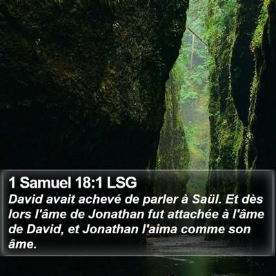 1 Samuel 18:1 LSG Bible Verse Image