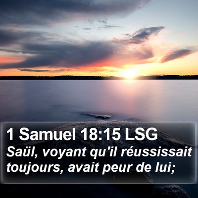 1 Samuel 18:15 LSG Bible Verse Image