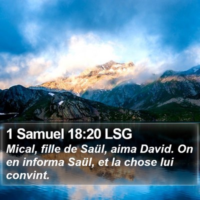 1 Samuel 18:20 LSG Bible Verse Image