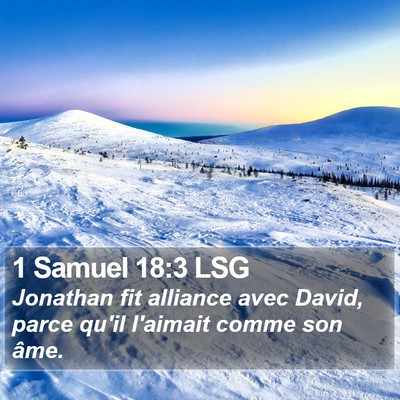 1 Samuel 18:3 LSG Bible Verse Image
