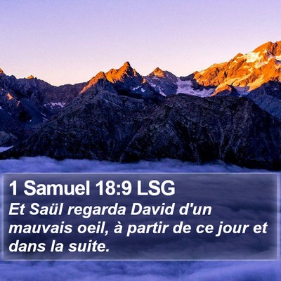 1 Samuel 18:9 LSG Bible Verse Image