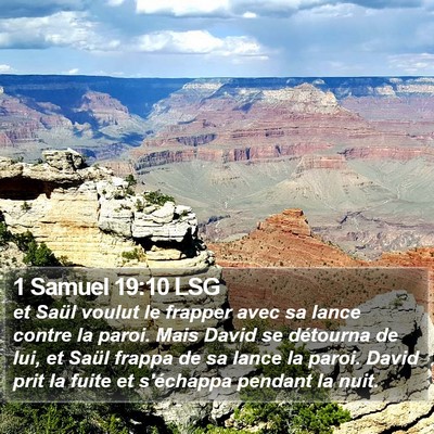 1 Samuel 19:10 LSG Bible Verse Image