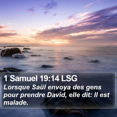 1 Samuel 19:14 LSG Bible Verse Image