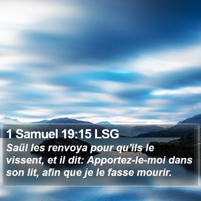 1 Samuel 19:15 LSG Bible Verse Image