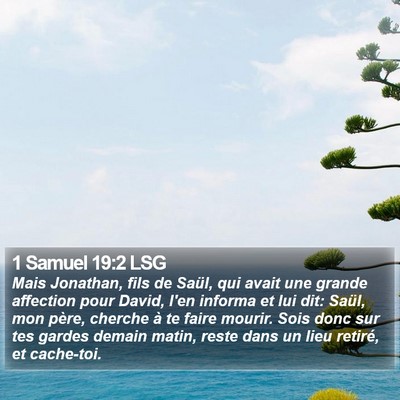 1 Samuel 19:2 LSG Bible Verse Image