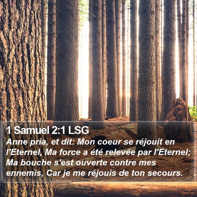 1 Samuel 2:1 LSG Bible Verse Image