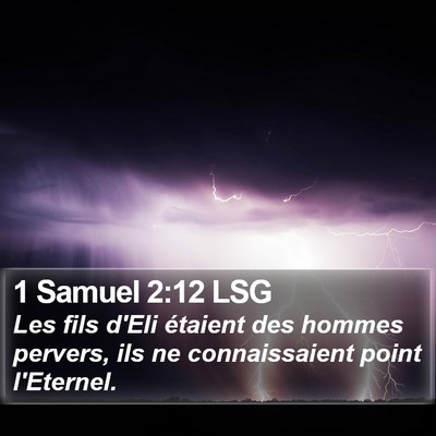 1 Samuel 2:12 LSG Bible Verse Image