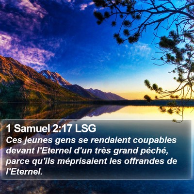 1 Samuel 2:17 LSG Bible Verse Image