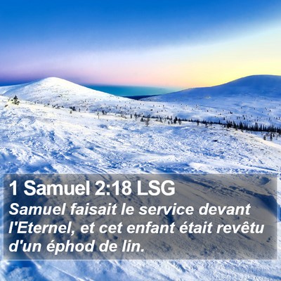 1 Samuel 2:18 LSG Bible Verse Image