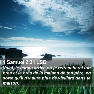 1 Samuel 2:31 LSG Bible Verse Image