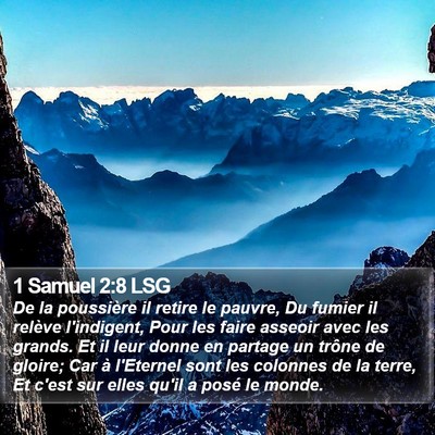 1 Samuel 2:8 LSG Bible Verse Image