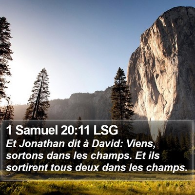 1 Samuel 20:11 LSG Bible Verse Image