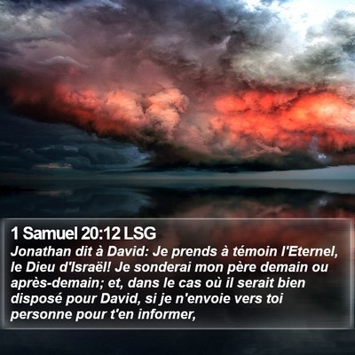 1 Samuel 20:12 LSG Bible Verse Image