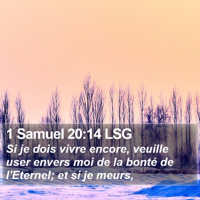 1 Samuel 20:14 LSG Bible Verse Image