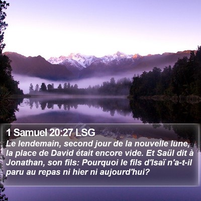 1 Samuel 20:27 LSG Bible Verse Image