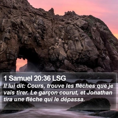 1 Samuel 20:36 LSG Bible Verse Image