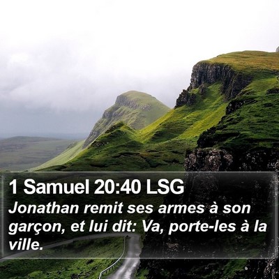 1 Samuel 20:40 LSG Bible Verse Image