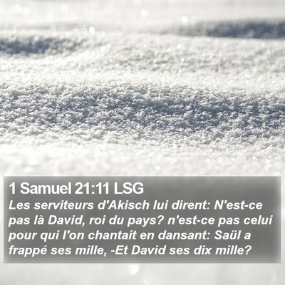1 Samuel 21:11 LSG Bible Verse Image