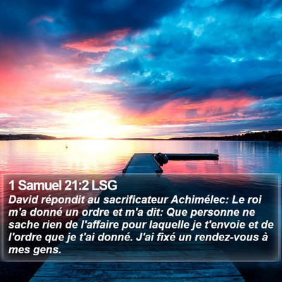 1 Samuel 21:2 LSG Bible Verse Image