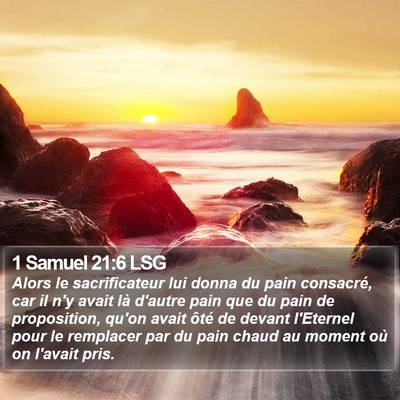1 Samuel 21:6 LSG Bible Verse Image