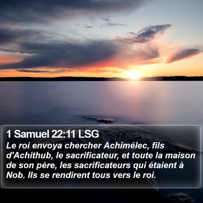 1 Samuel 22:11 LSG Bible Verse Image