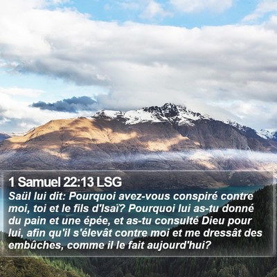 1 Samuel 22:13 LSG Bible Verse Image